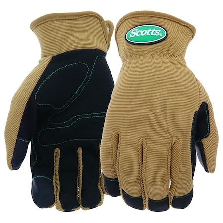 SC86111L Gloves, Women's, L, Reinforced Thumb, Shirred Elastic Cuff, SpandexSynthetic Leather